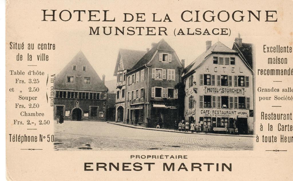 Hotel Restaurant La Cigogne مونستر المظهر الخارجي الصورة